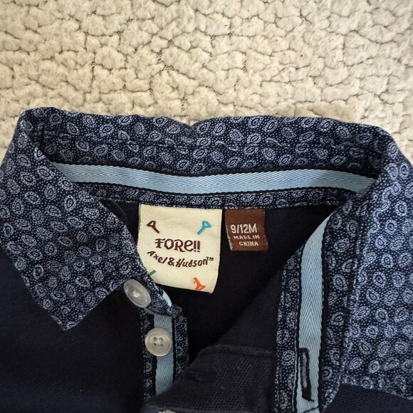 Fore!! Axel and Hudson EUC Navy Short-Sleeve Romper * - Picture 3 of 4